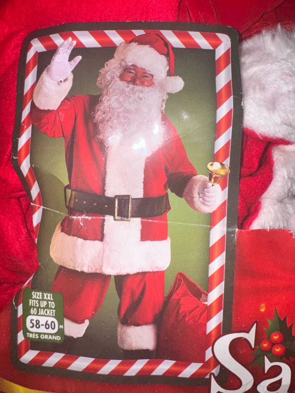 Classic Santa Claus Costume - Red & White Holiday Suit